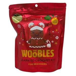 Exclusive Woobles Meg the Gingerbread Woman Crochet Kit Holiday Limited Ed.